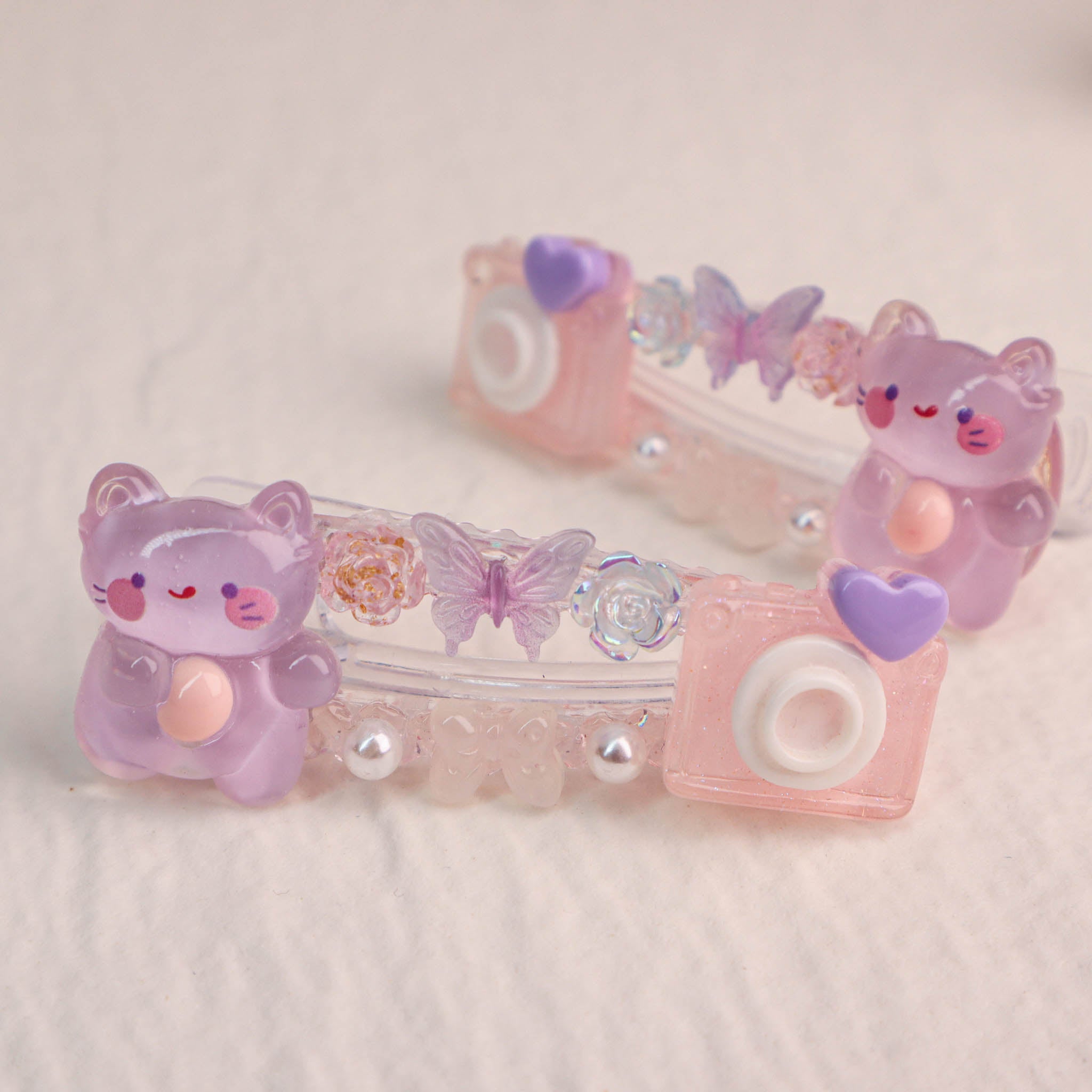 💗 Rosy Glow 💗 Cute Handmade Hair Clip Pastal Pink