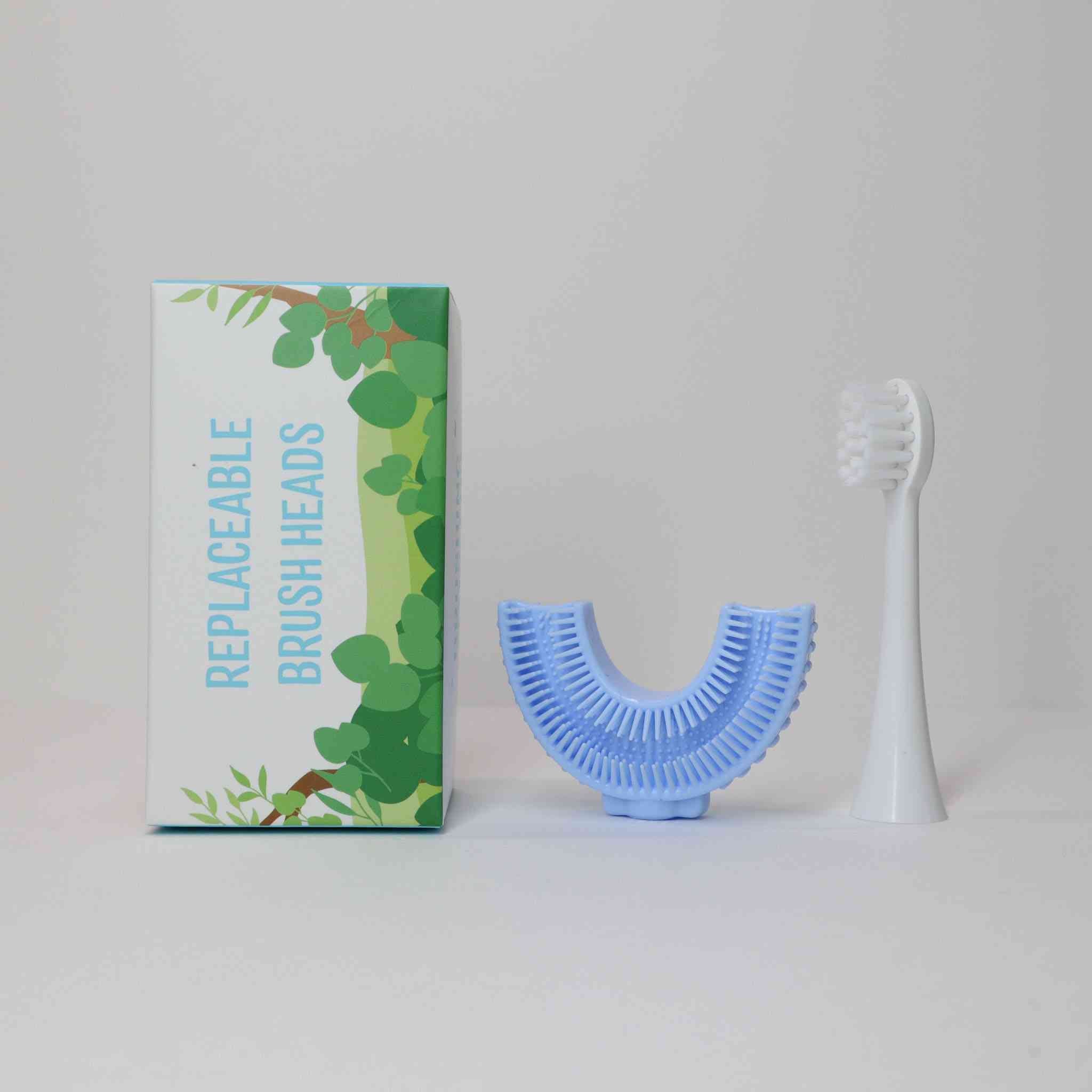 replacable brush head for kids electric toothbrush blue